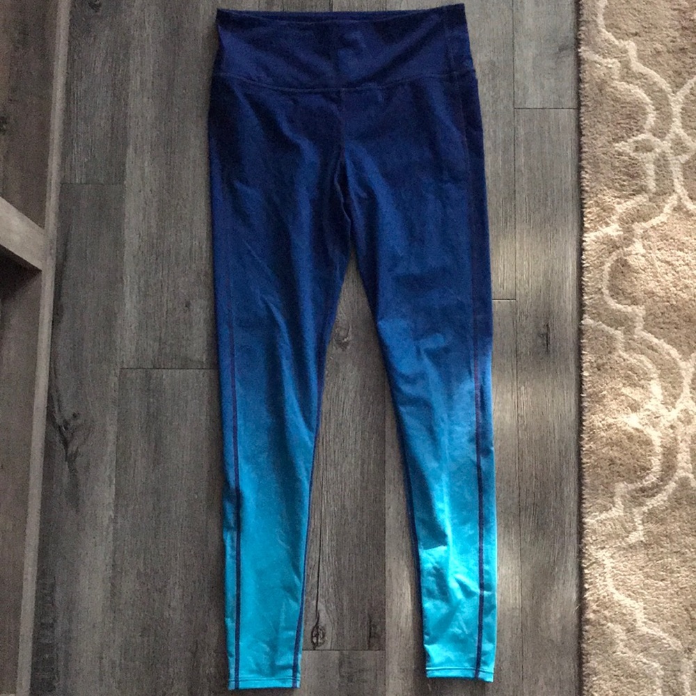 Athleta Blue Ombré Leggings